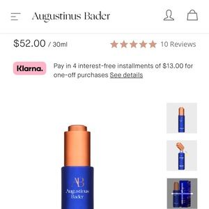 Augustinus Bader hair oil with TFC8